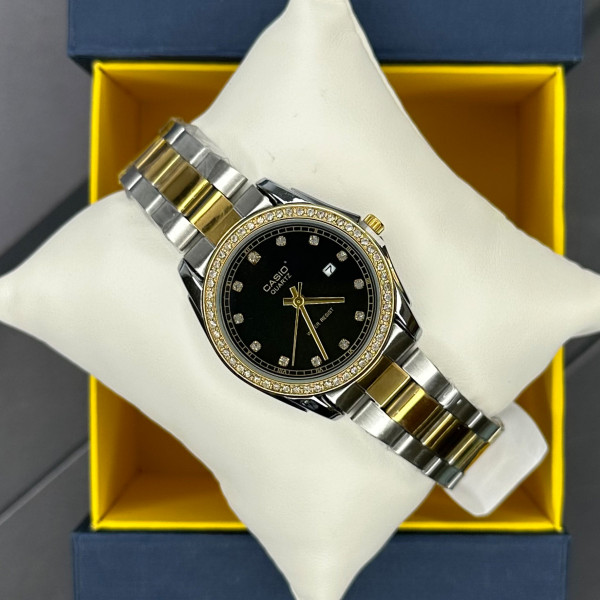Casio A001S Silver-Gold-Black