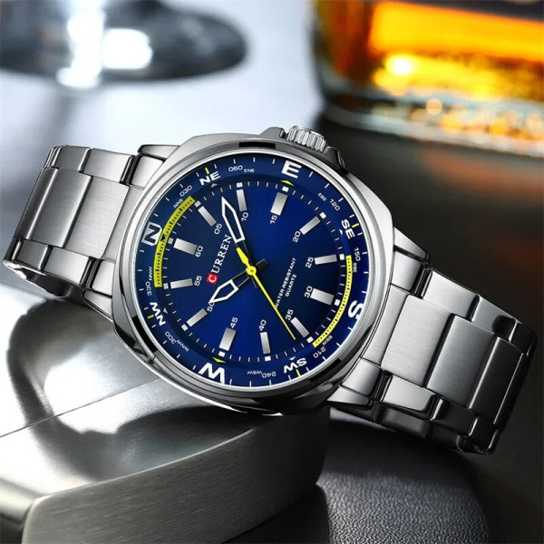 Curren 8455 Silver-Blue