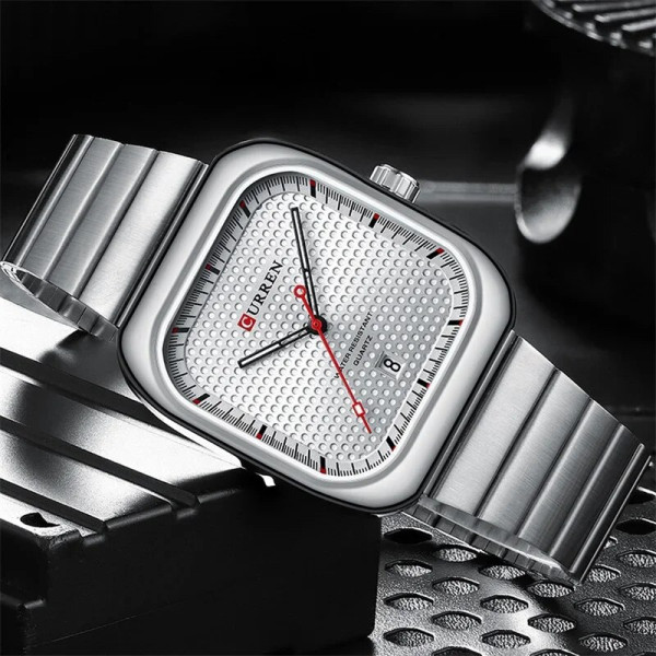 Curren 8460 Silver-Silver