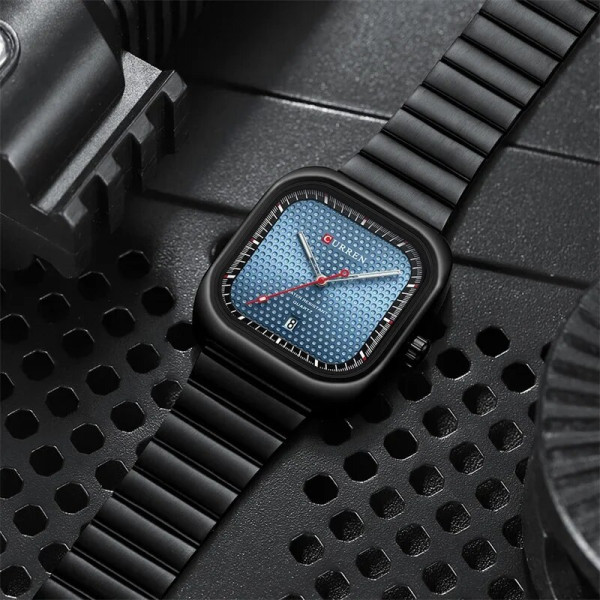 Curren 8460 Black-Blue