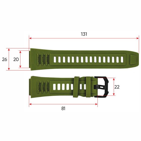 Ремінець для смарт годинника АК45 Army Green