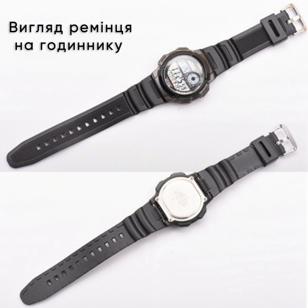 Ремінець для Casio G-Shock W-S200H/215/216H/735H/800H, SGW-300H/400H/500H, AQ-S800W/S810W, AE-1000W/