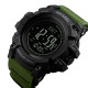 Skmei 1358AG Army Green Smart Watch Compass