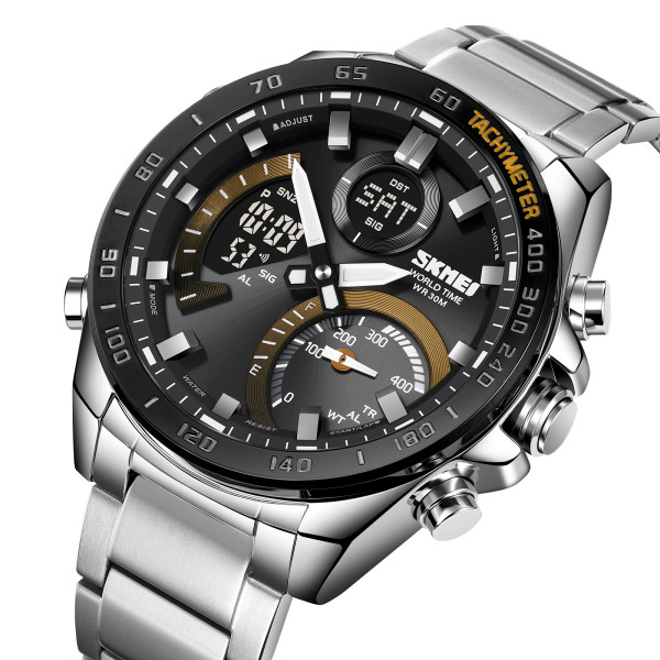 Skmei 1889GDBK Silver-Gold-Black