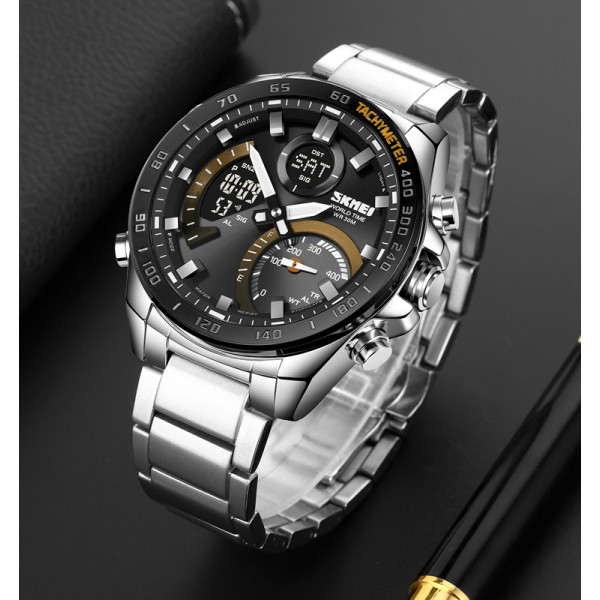 Skmei 1889GDBK Silver-Gold-Black