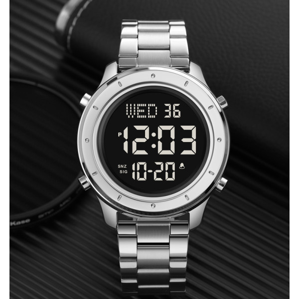 Skmei 1864SSIBK Silver-Black-Steel
