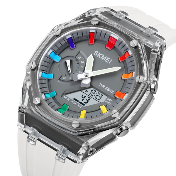 Skmei 2100WTGY White-Grey