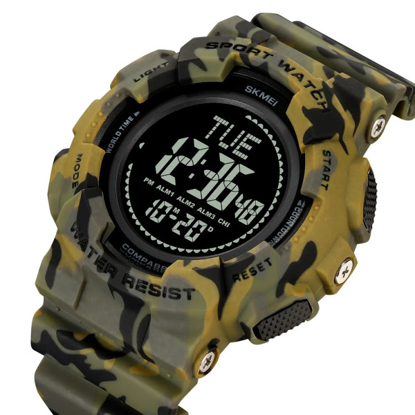Skmei 2077AGCM Army Green Camo+Compass