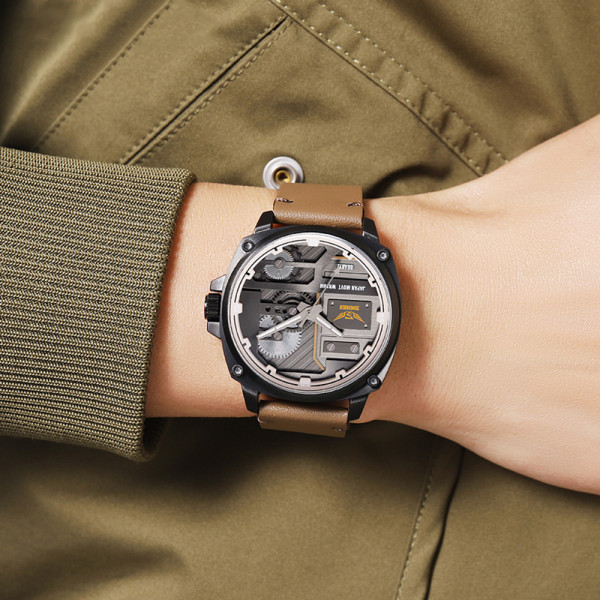 Skmei 2289BKLBN Black-Light Brown