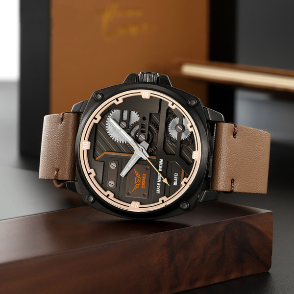 Skmei 2289BKLBN Black-Light Brown