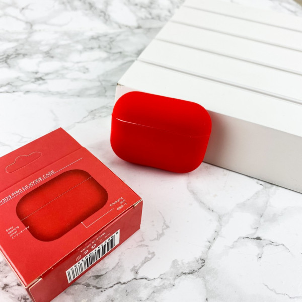 Чехол Airpods Pro Silicone Case Slim Red