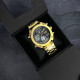 Годинник наручний Patriot 017 Тризуб Золото Gold-Black-White Steel