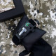 Годинник наручний Patriot 005 Тризуб золото Чорний Паракордовий ремінець Desert Camo + Коробка