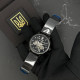 Годинник наручний Patriot 022 All Black Mechanic Mesh Не Забуду Дім