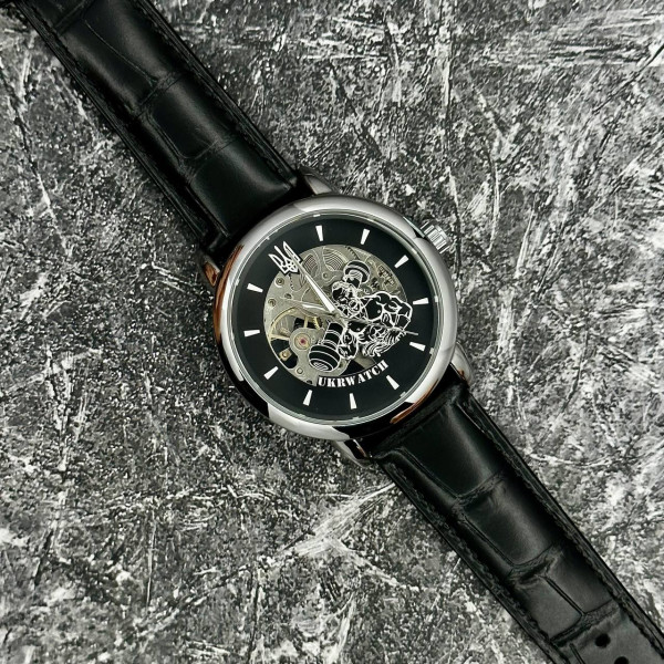 Годинник наручний Ukrwatch Козак Silver-Black