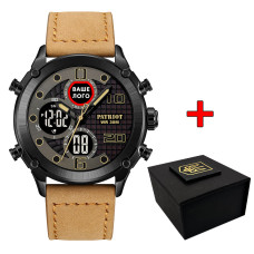 Годинник наручний Patriot 017 Ваше Лого Black-Light Brown