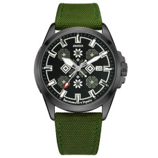 Годинник наручний Awarder Embroidery Black-Army Green Green  Automatic 10ATM