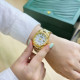 Rolex Date Just 067 Pearl Gold-White
