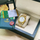 Rolex Date Just 067 Pearl Gold-White