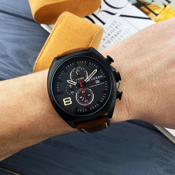 Curren 8324 Black-Brown