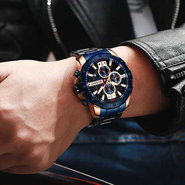 Curren 8336 Blue-Cuprum