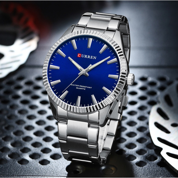 Curren 8425 Silver-Blue