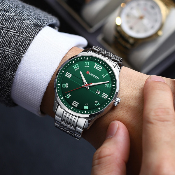 Curren 8411 Silver-Green