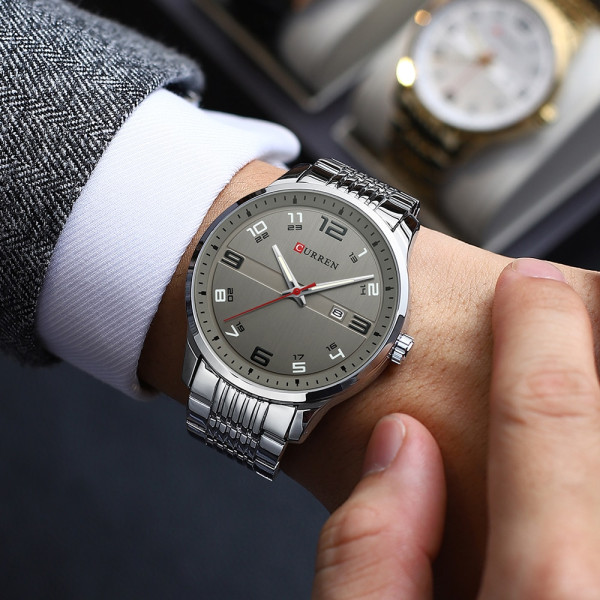 Curren 8411 Silver-Grey