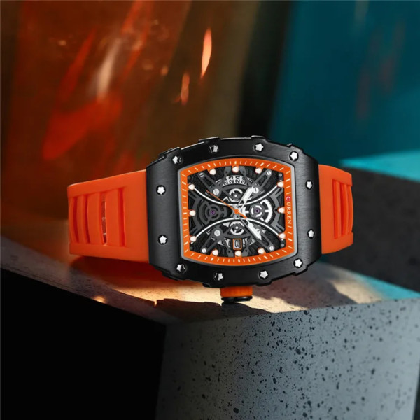 Curren 8438 Black-Orange