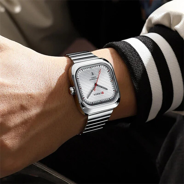 Curren 8460 Silver-Silver