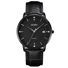 Skmei 1801LBKBK Black-Black Leather