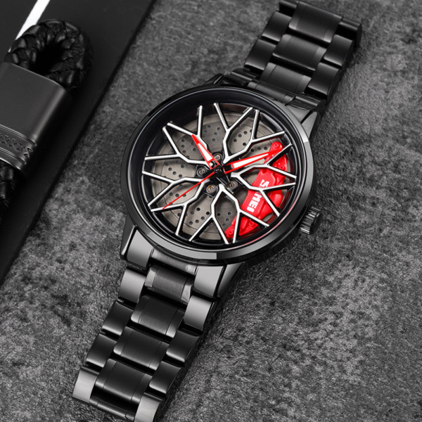 Skmei 1990D Black Red-Silver
