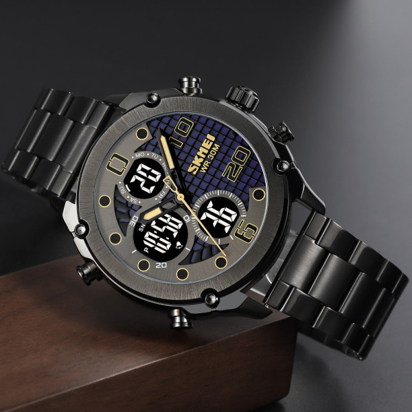 Skmei 1975SBKBK Black-Black Steel