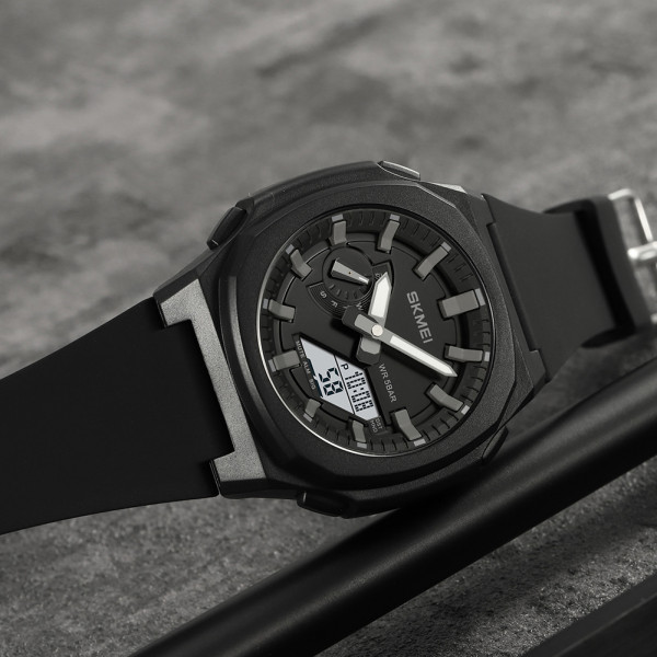 Skmei 2091BKGYWT Black-Grey White