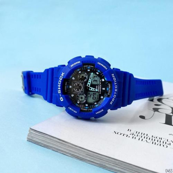 Наручний годинник G-Shock GA-100 Blue-Black