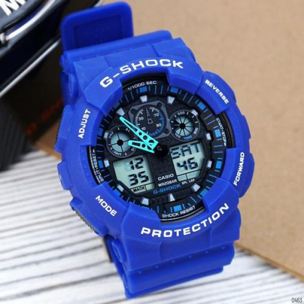 Наручний годинник G-Shock GA-100 Blue-Black