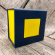 Коробка для часов с квадратом Blue-Yellow 1000-0252