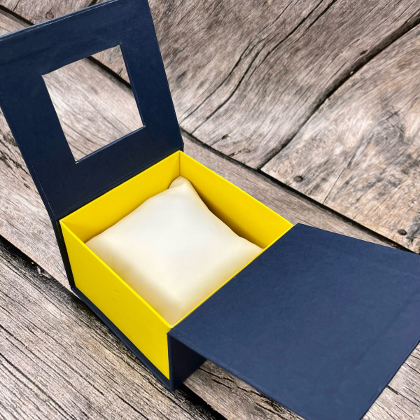 Коробка для часов с квадратом Blue-Yellow 1000-0252