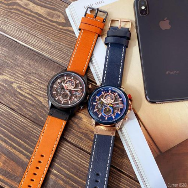 Curren 8380 Black-Brown