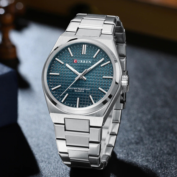Curren 8439 Silver-Blue
