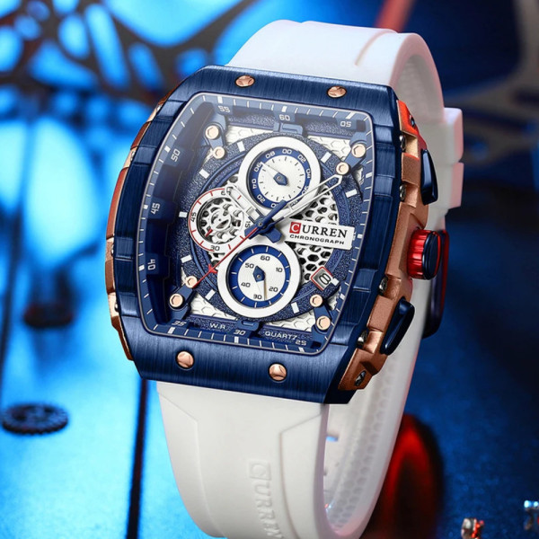 Curren 8442 Blue-Gold-White