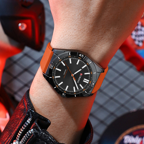 Curren 8449 Black-Orange