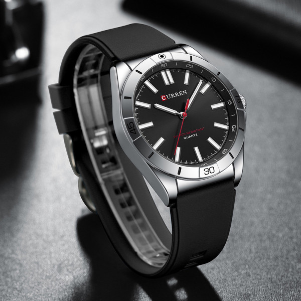Curren 8449 Silver-Black