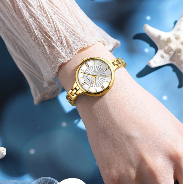 Curren 9097L Gold-White