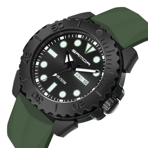 Sanda 3118 Black-Military Wristband, 1044-0075, Sanda