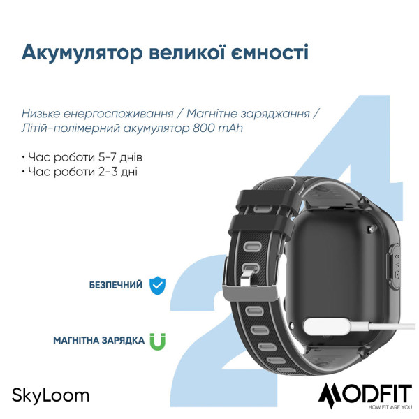 Розумний дитячий годинник Modfit SkyLoom Blue