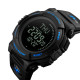 Skmei 1290BU Black-Blue Smart Watch + Compass
