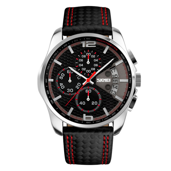 Skmei 9106RD Silver-Black-Red