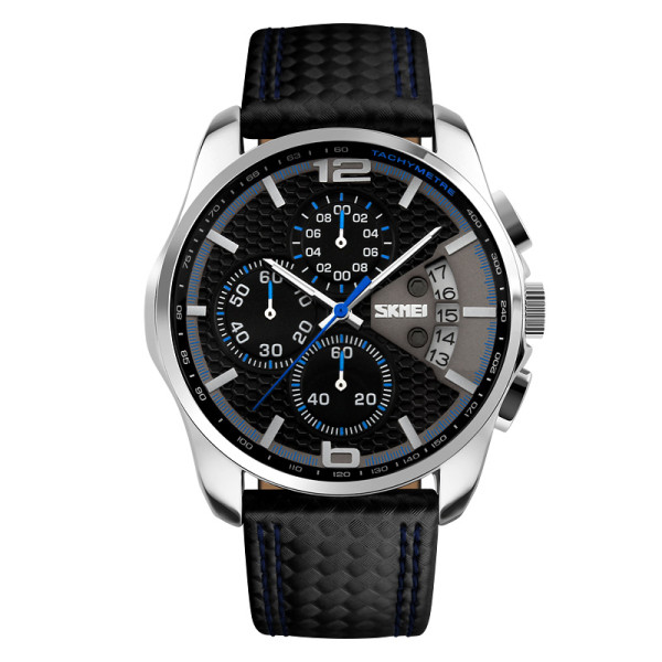 Skmei 9106BU Silver-Black-Blue