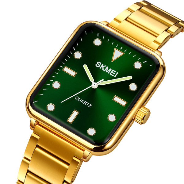 Skmei 1955GDGN-SP Gold-Green Sun Pattern